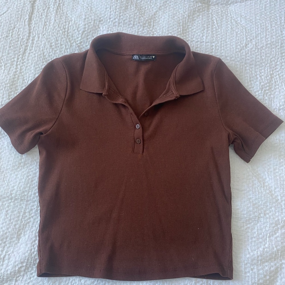 Zara ribbed crop top